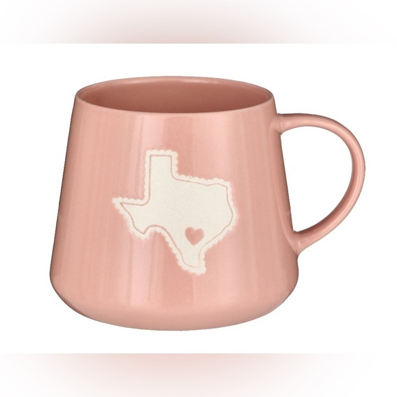 Heb Destination Holiday Texas Ceramic Valentine's Pink Coffee Tea Mug Cup NWT - Picture 7 of 7